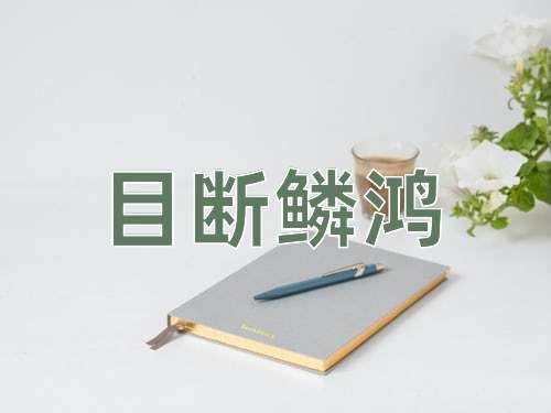 成语目断鳞鸿
