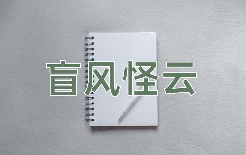 成语盲风怪云