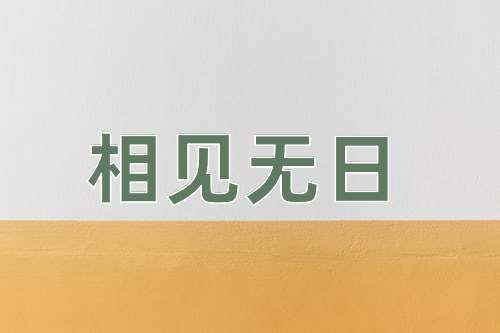 成语相见无日
