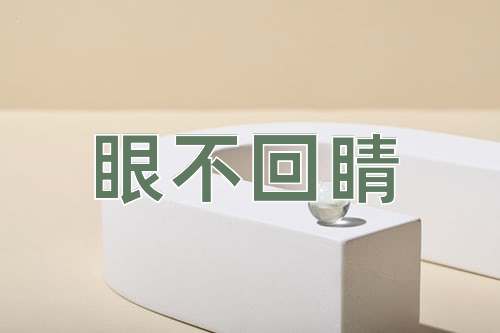 成语眼不回睛