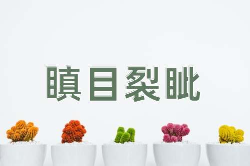成语瞋目裂眦