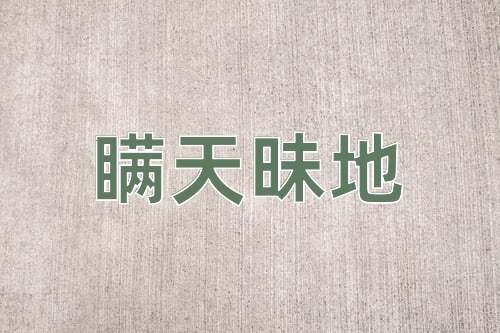 成语瞒天昧地