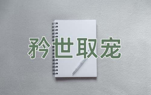 成语矜世取宠