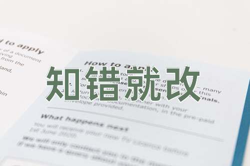 成语知错就改