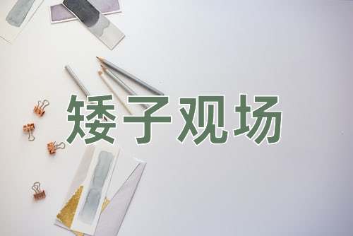 成语矮子观场