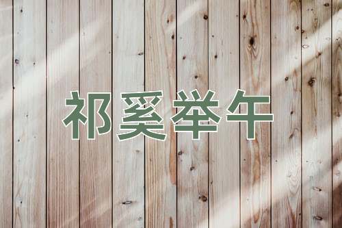 成语祁奚举午
