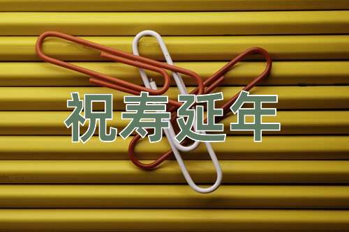成语祝寿延年