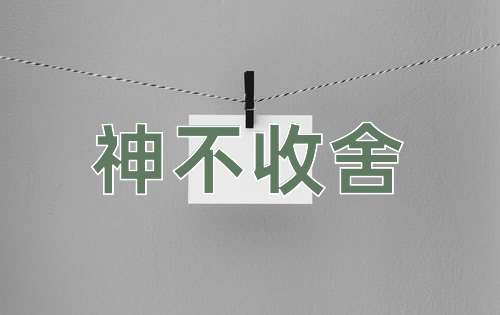成语神不收舍