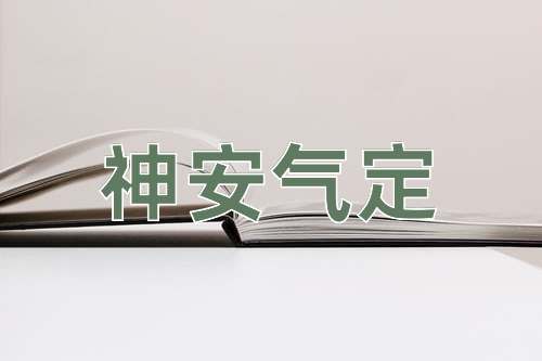 成语神安气定