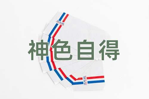 成语神色自得