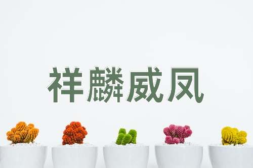 成语祥麟威凤