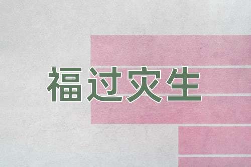 成语福过灾生