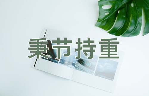 成语秉节持重