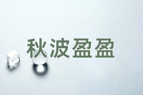 成语秋波盈盈
