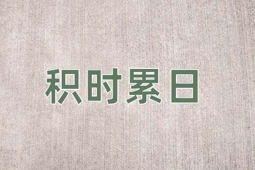 成语积时累日