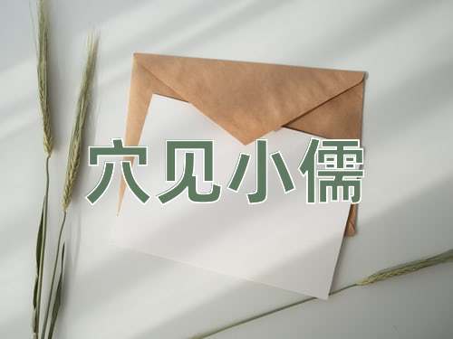 成语穴见小儒