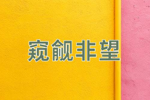 成语窥觎非望