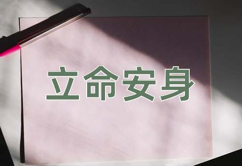 成语立命安身