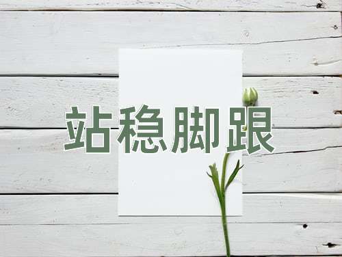 成语站稳脚跟