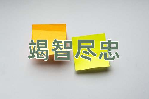 成语竭智尽忠