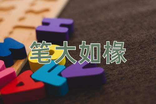 成语笔大如椽