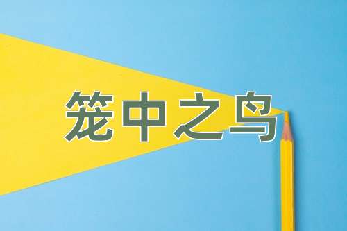 成语笼中之鸟