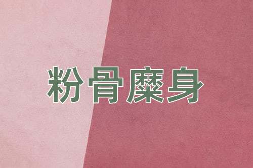 成语粉骨糜身