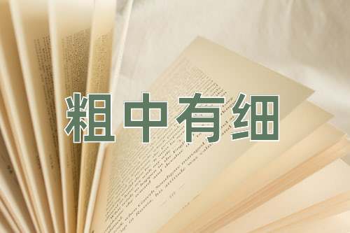 成语粗中有细