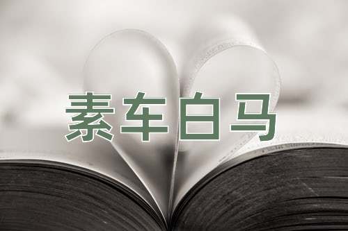 成语素车白马