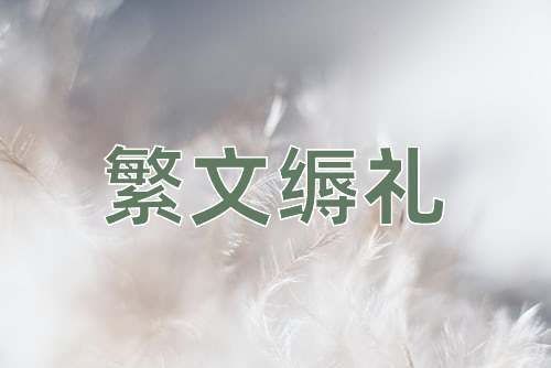 成语繁文缛礼