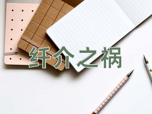 成语纤介之祸