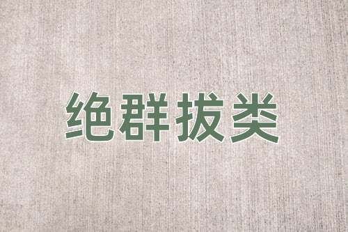 成语绝群拔类