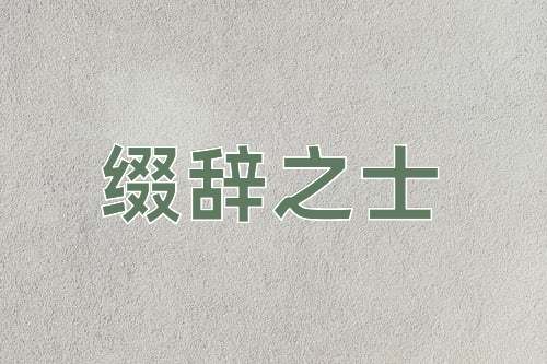 成语缀辞之士