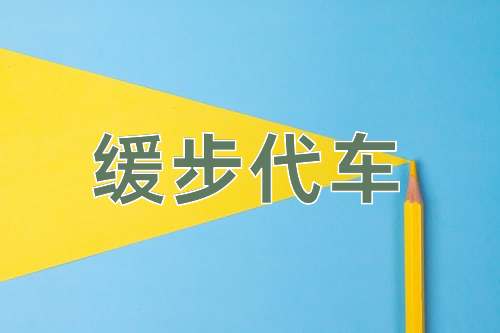 成语缓步代车
