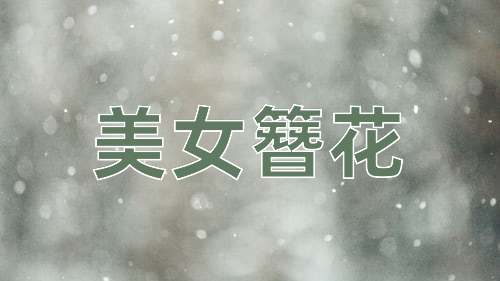 成语美女簪花