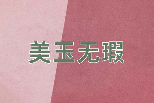 成语美玉无瑕