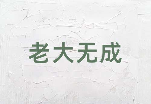 成语老大无成