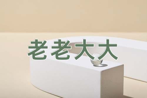 成语老老大大