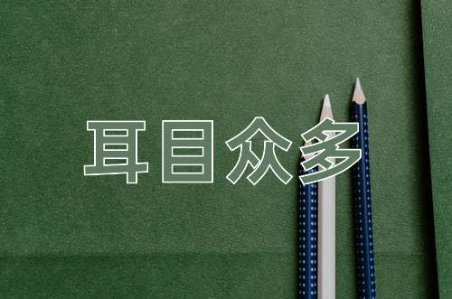 成语耳目众多