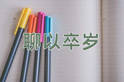成语聊以卒岁