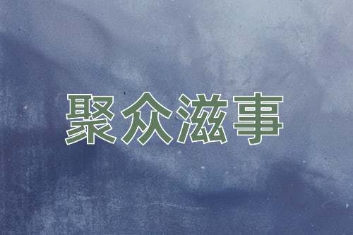 成语聚众滋事