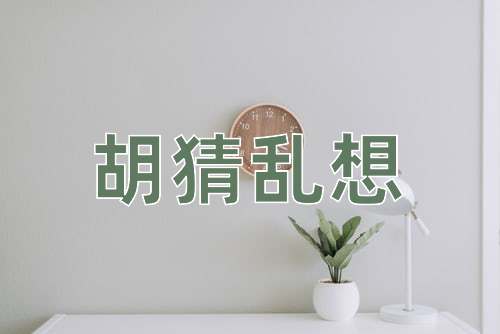 成语胡猜乱想