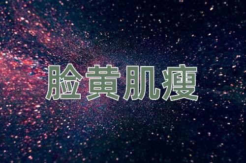 成语脸黄肌瘦