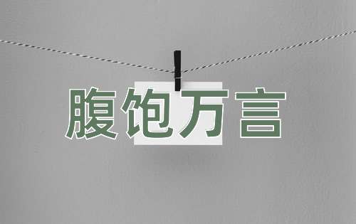 成语腹饱万言
