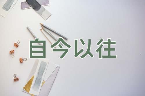 成语自今以往