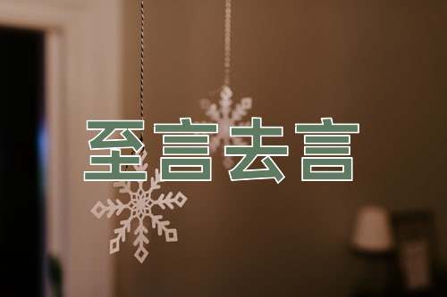 成语至言去言