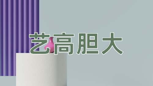 成语艺高胆大