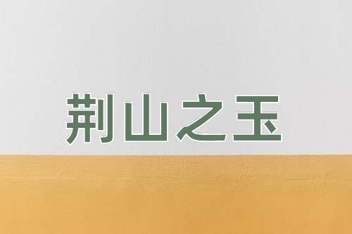 成语荆山之玉
