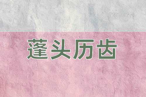 成语蓬头历齿