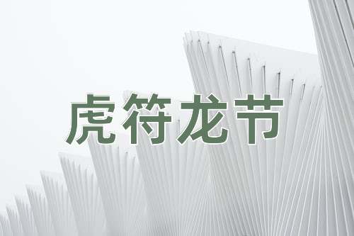 成语虎符龙节